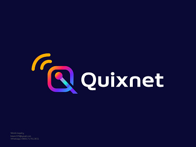Quixnet Internet Branding  Logo Concept