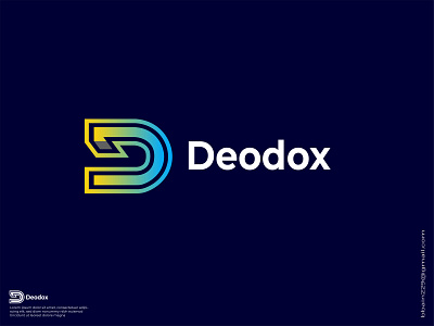 Deodox Modern Abstract Letter Logo Concep 3d a b c d e f g h i j k l m n o p abstract logo branding colorful logo company logo d letter logo design graphic design icon illustration logo logo design logo maker mark modern logo q r s t ui v w x y z ui unique logo vector