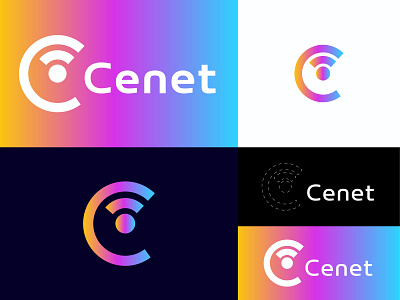 Cenet Internet Branding Logo Design Concept