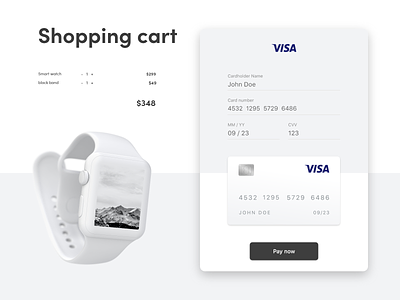 credit card checkout concept