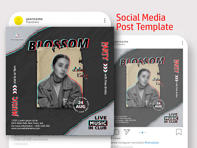 Blossom- Social Media Post Template