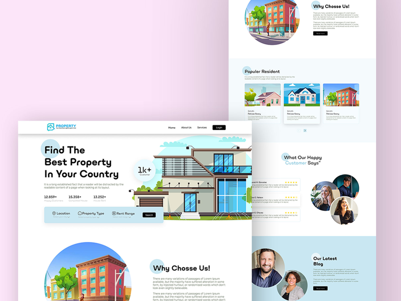 Corporate Landing Page Design By Graphic Designer On Dribbble