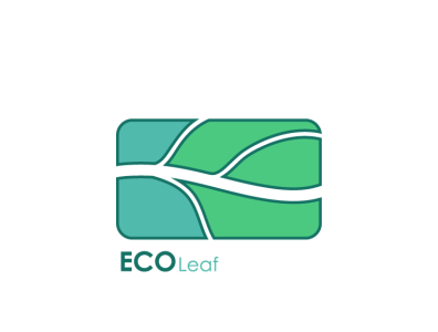 ECO Leaf design illustration logo minimal vector