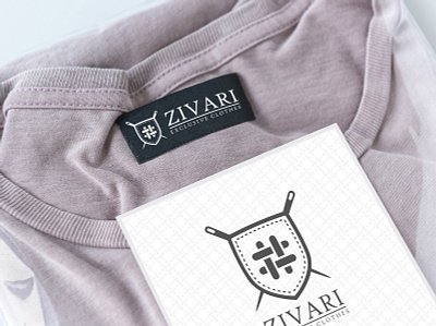 ZIVARI Logo design branding clothes design iran logo logo design mockup packaging tag design tshirt