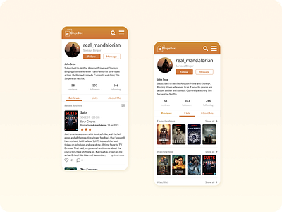 DailyUI #006 User Profile app dailyui dailyui006 dailyuichallenge design mobile profile review social socialmedia ui user profile