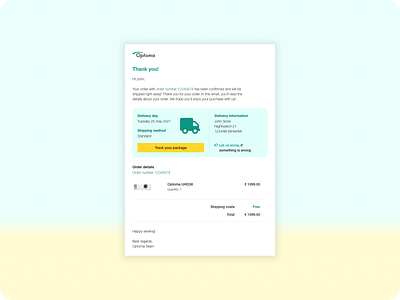 DailyUI #017 Email Receipt