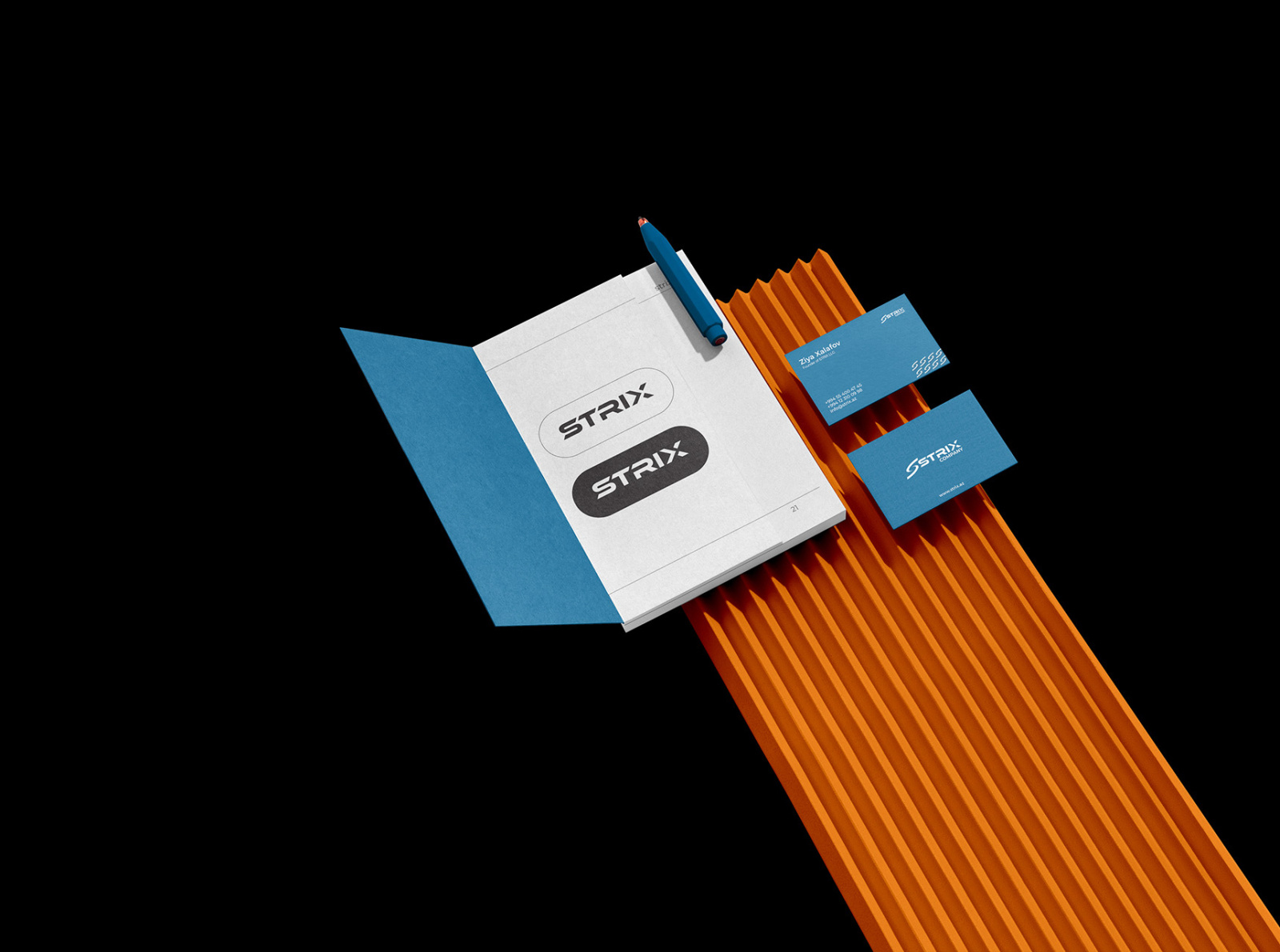 Notebook & business card by ow.az on Dribbble