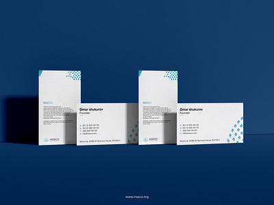 Business card & Flyer Inseco a4blank branding business card compstore cybersecurity envelope flyer information technology it logo mockup motion graphics technlogoy technology visit card