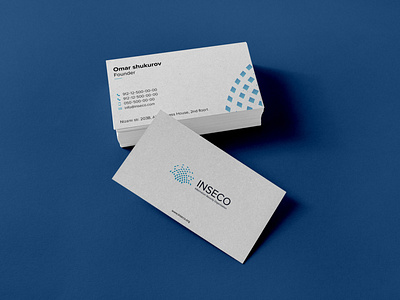 Business card - Inseco brandbook branding business card card creative design deisgner design graphic design inseco logo logo maker mockup visual identity