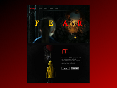 ReDesign of the Netflix branding design minimal ui web website