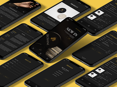 BioShine app branding design ui ux