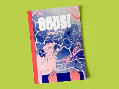 OOPS! magazine cover cover design cover illustration editorialart editorialillustration magazine magazine cover risograph risography