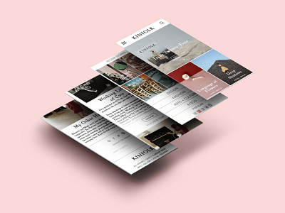 kinfolk mobile app redesign