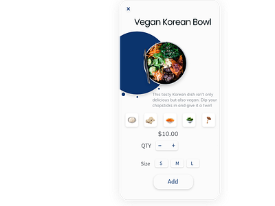 Food App Product Page