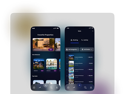 Properties App app design ui visual design