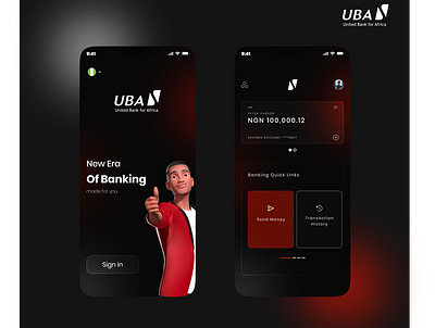 UBA Bank App design. app design product design ui