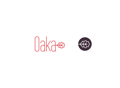 Oaka - Yoga mat product logo identity leaf logo yoga yoga mat