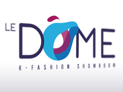 LEDÔME blue corea fashion identity ledôme logo logotype purple showroom typo
