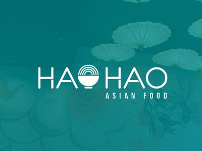 Hao Hao identity logotype typography vector