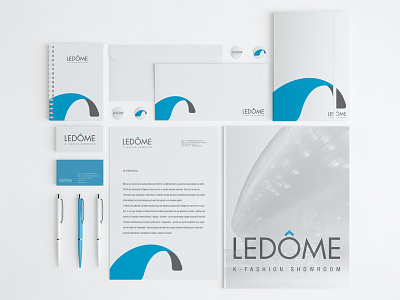 Ledome fashion identity branding logotype print
