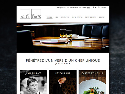 Jean Sulpice food restaurant website