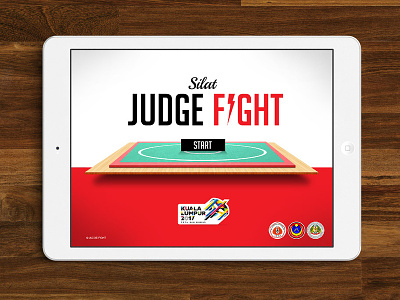 JUDGE FIGHT application design judge martial art silat sport app ui ux design