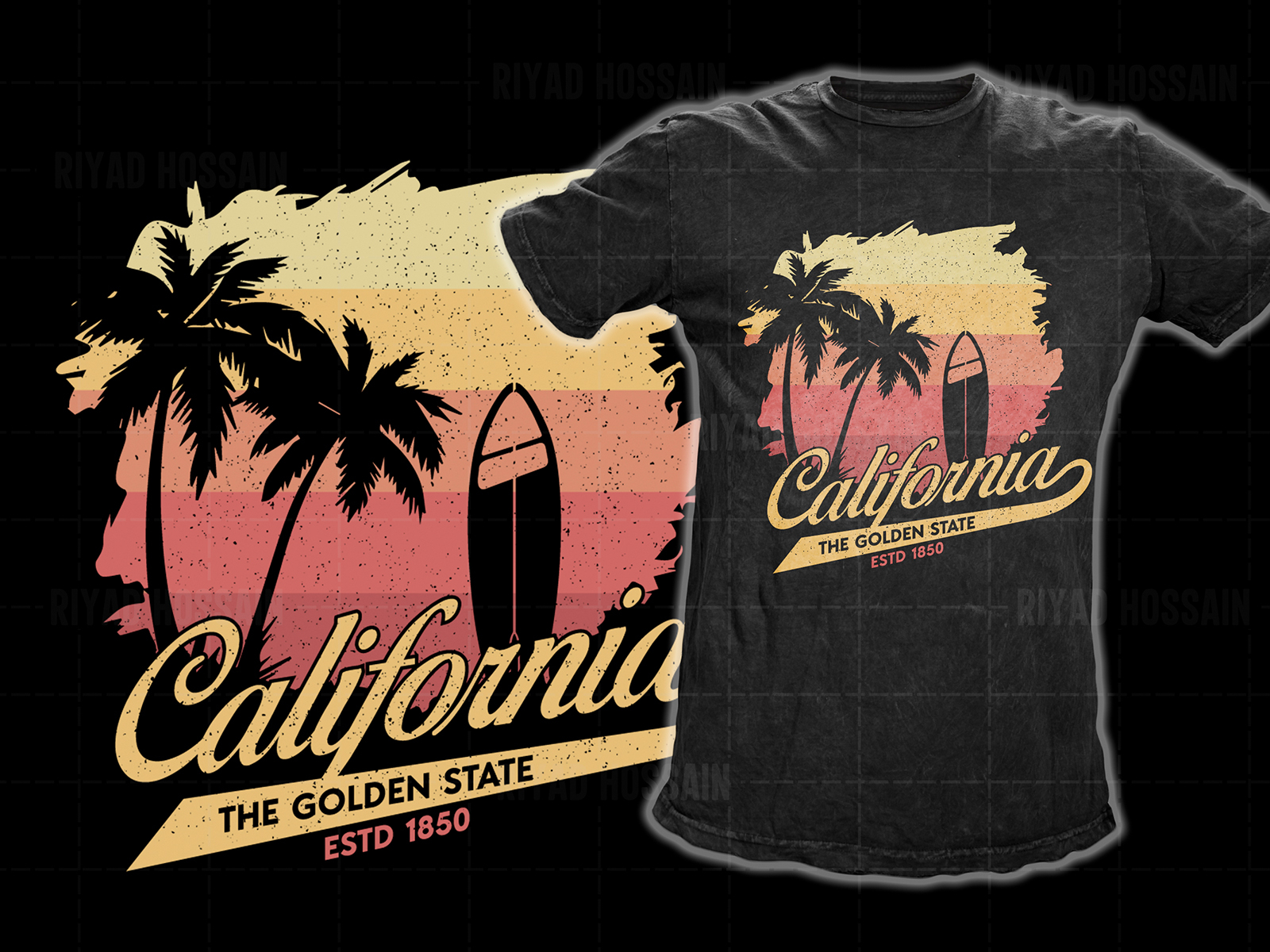t shirt california vintage