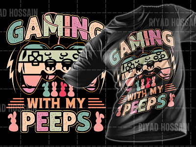 Gaming T Shirt Design | Stream Elements Twitch apparel custom t shirt design game gaming illustrator ninja pubg t shirt t shirt design tee tshirt twitchcon vector vintage retro style
