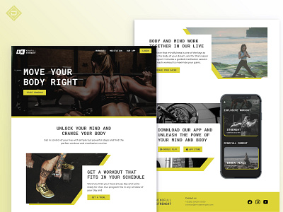 Mindfull Strenght Website app design ui ux web