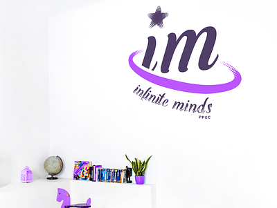 Infinite Minds - Brand Identity brand design brand identity branding childcare daycare feminine lobby logo logomockup nurse purple purple logo room decor smallbusiness startup toy