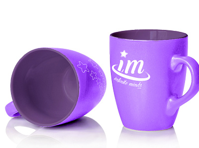 Infinite Minds - Brand Identity adaptive brand identity brand pattern color palette daycare feminine logo design logo mockup mug mockup purple logo