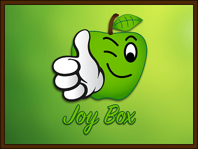 Joy Box - Healthy Vending apple design logo