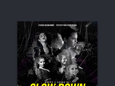 SLOW DOWN MUSIC VIDEO POSTER