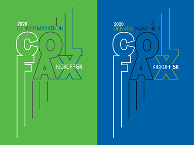 Colfax / Denver Marathon 2020 apparel graphics branding design illustration illustrator logo typography