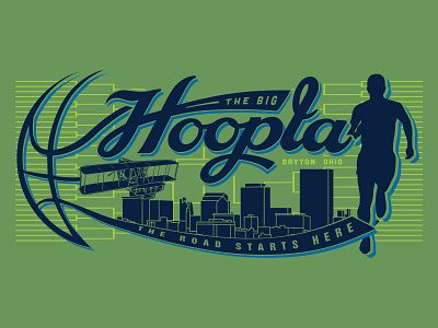 The Big Hoopla! apparel graphics art branding design illustration illustrator logo minimal typography vector