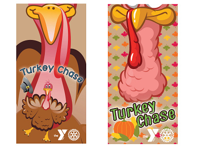 Turkey Chase Race Wrap Concepts apparel graphics art branding design illustrator