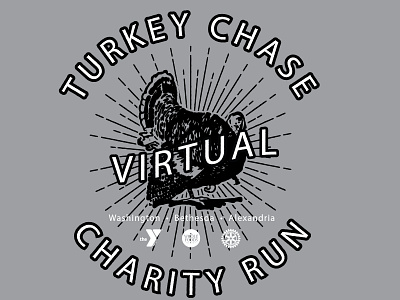 Turkey Chase Charity Run Tee Concept