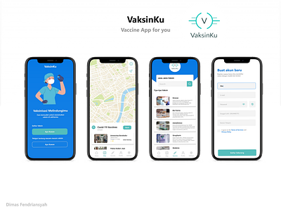 My Design for Covid Vaccine App ui