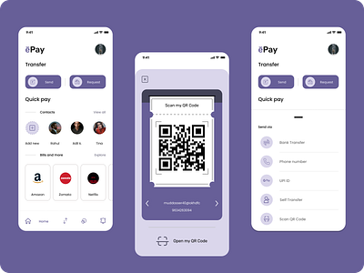 ePay App app design icon typography ui ux