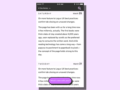 Diary App app design funny ios log note notes ui