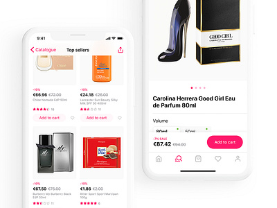 Mydutyfree - goods view app catalogue category dutyfree goods ios items marketplace product product design product page shopping travel ui ux white whitespace