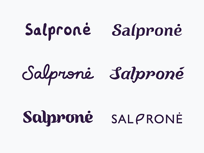 Salpronė exploration gradient logo mark symbol