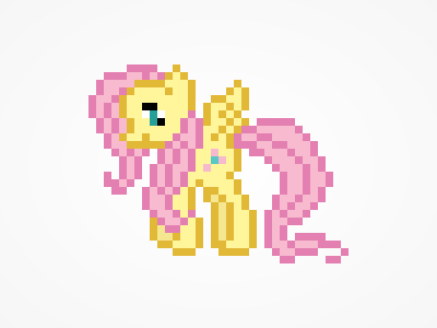 Fluttershy fluttershy friendship is magic my little pony pegasus pixel ponies