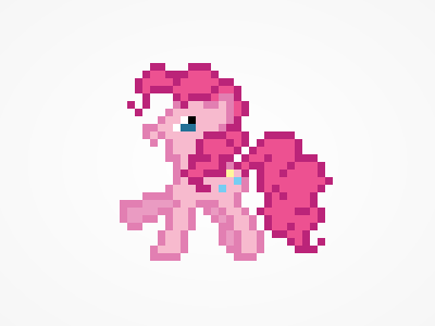 Pinkie Pie friendship is magic my little pony pink pixel ponies