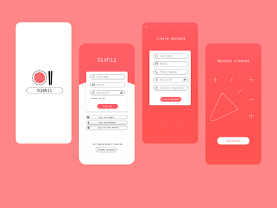 Oishii app design minimal ui ui ux ux
