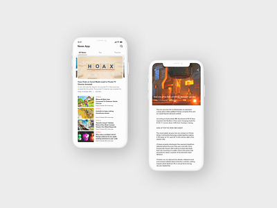 News App app design minimal ui ui ux ux