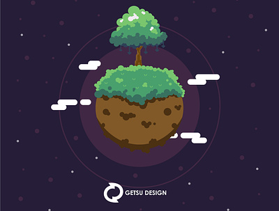 Planet animation game design gameart games illustration vector