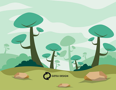 Flat florest animation design game design gameart games illustration
