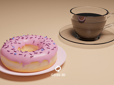 Donut and Coffee 3d art 3dmodeling modeling