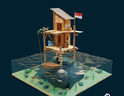 Sea Shack 3dart 3ddesign design shack
